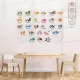 Statik Kağıt İngilizce Alfabe 100 CM X 150 CM Statik Kağıt İngilizce Alfabe 100 CM X 150 CM