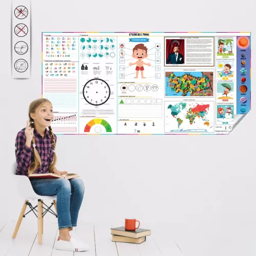 Statik Kağıt Etkinlikli Pano 100 CM X 200 CM Statik Kağıt Etkinlikli Pano 100 CM X 200 CM