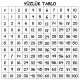 Statik Kağıt Yüzlük Tablo (Model -2) 60 CM X 60 CM Statik Kağıt Yüzlük Tablo (Model -2) 60 CM X 60 CM