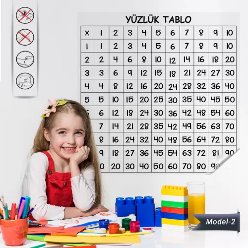 Statik Kağıt Yüzlük Tablo (Model -2) 60 CM X 60 CM Statik Kağıt Yüzlük Tablo (Model -2) 60 CM X 60 CM