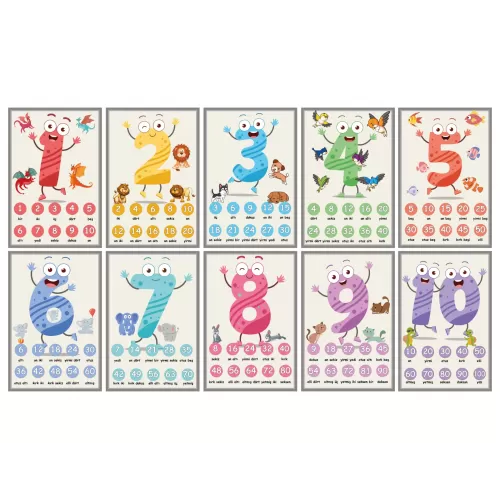 Ritmik Sayılar 40 CM X 58 CM Ritmik Sayılar 40 CM X 58 CM