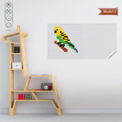 Statik Kağıt Kodlayarak Boyama Çalışması (Model- 2) 60 CM X 150 CM 