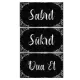 Sabret- Şükret- Dua Et Tablo - Poster Dini (Model- 18) 40 CM X 70 CM Renk Siyah