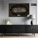 Hasbünallahü Ve Ni'mel Vekil Tablo - Poster Dini (Model- 34) 65 CM X 98 CM Renk Gold