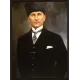 Statik Tutunma Özellikli Tablo - Poster Atatürk (Model- 1) 88 CM X 118 CM