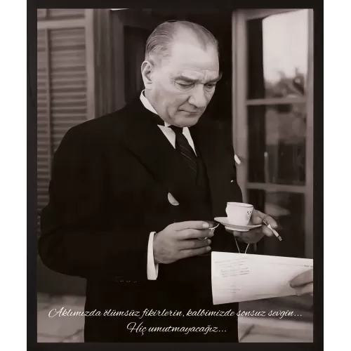 Statik Tutunma Özellikli Tablo - Poster Atatürk (Model- 2) 100 CM X 120 CM Statik Tutunma Özellikli Tablo - Poster Atatürk (Model- 2) 100 CM X 120 CM