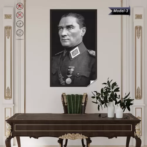 Statik Tutunma Özellikli Tablo - Poster Atatürk (Model- 3) 50 CM X 90 CM Statik Tutunma Özellikli Tablo - Poster Atatürk (Model- 3) 50 CM X 90 CM