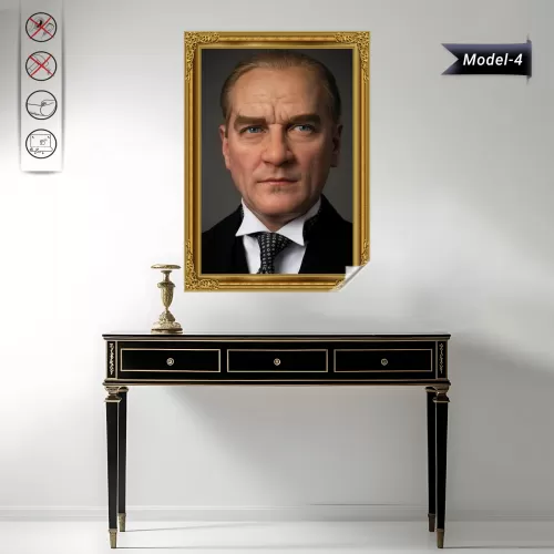 Statik Tutunma Özellikli Tablo - Poster Atatürk (Model- 4) 50 CM X 70 CM Statik Tutunma Özellikli Tablo - Poster Atatürk (Model- 4) 50 CM X 70 CM