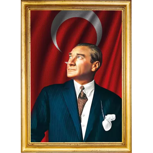 Statik Tutunma Özellikli Tablo - Poster Atatürk (Model- 5) 70 CM X 100 CM Statik Tutunma Özellikli Tablo - Poster Atatürk (Model- 5) 70 CM X 100 CM