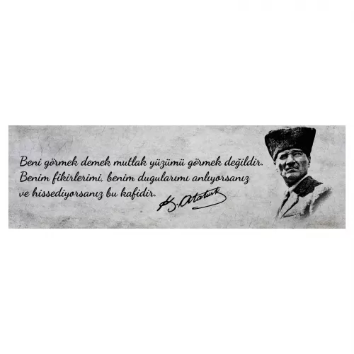 Statik Tutunma Özellikli Tablo - Poster Atatürk (Model- 15) 30 CM X 100 CM Statik Tutunma Özellikli Tablo - Poster Atatürk (Model- 15) 30 CM X 100 CM