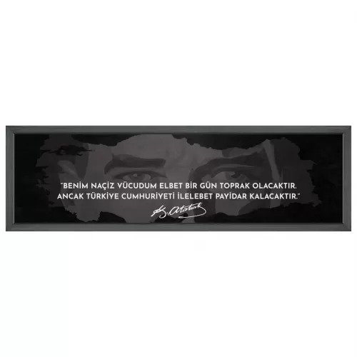 Statik Tutunma Özellikli Tablo - Poster Atatürk (Model- 16) 30 CM X 100 CM Statik Tutunma Özellikli Tablo - Poster Atatürk (Model- 16) 30 CM X 100 CM