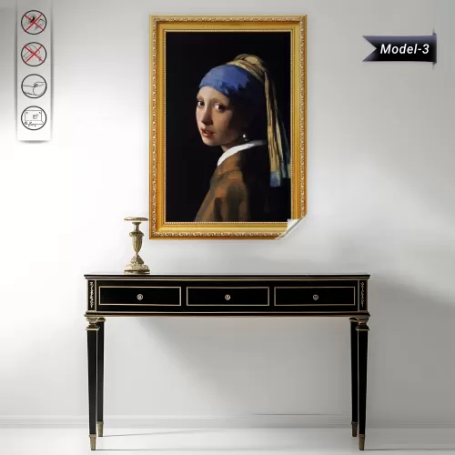 İnci Küpeli Kız Tablo - Poster Dünyaca Ünlü (Model- 3) 70 CM X 100 CM İnci Küpeli Kız Tablo - Poster Dünyaca Ünlü (Model- 3) 70 CM X 100 CM