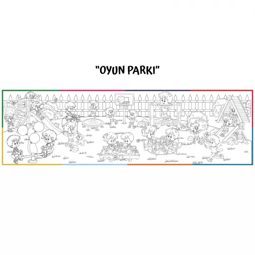 Statik Kağıt Doya Doya Boyama (Oyun Parkı) 150 CM X 500 CM Statik Kağıt Doya Doya Boyama (Oyun Parkı) 150 CM X 500 CM