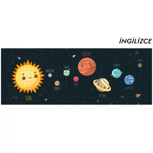 Güneş Sistemi (Model- 2) 56 CM X 150 CM İNGİLİZCE Güneş Sistemi (Model- 2) 56 CM X 150 CM İNGİLİZCE