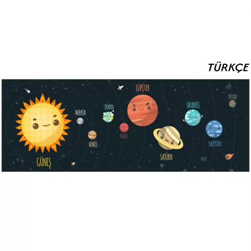 Güneş Sistemi (Model- 2) 56 CM X 150 CM İNGİLİZCE Güneş Sistemi (Model- 2) 56 CM X 150 CM İNGİLİZCE