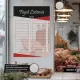 Yapışkanlı Fiyat Listesi (Model- 4) 70 CM X 100 CM 