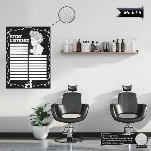 Yapışkanlı Fiyat Listesi (Model- 5) 70 CM X 100 CM 