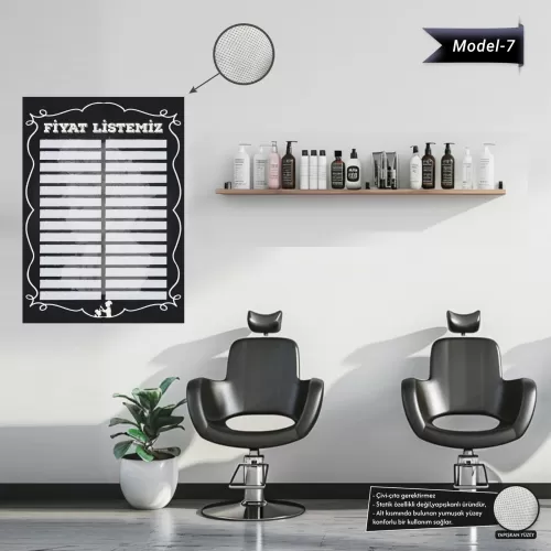 Yapışkanlı Fiyat Listesi (Model- 7) 50 CM X 70 CM Yapışkanlı Fiyat Listesi (Model- 7) 50 CM X 70 CM