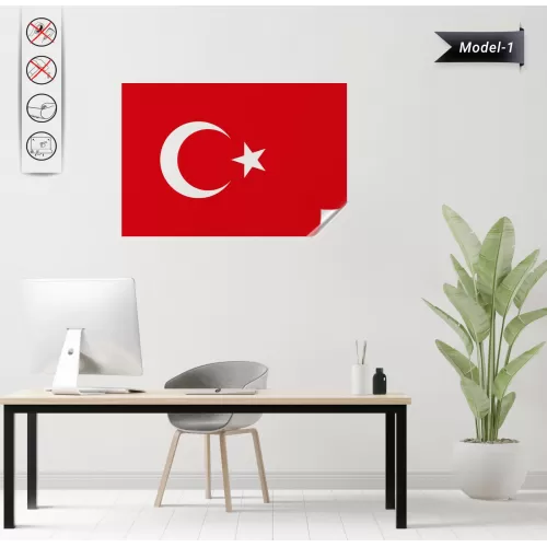 Türk Bayrağı (Model-1) 50 CM x75 CM Türk Bayrağı (Model-1) 50 CM x75 CM