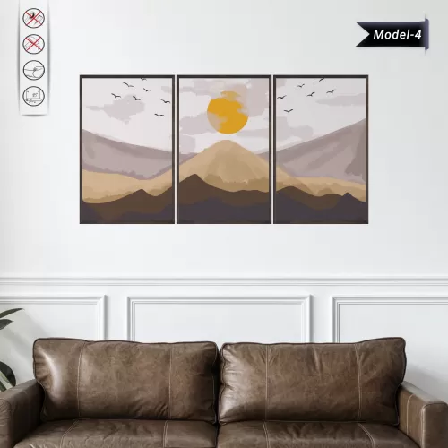 Statik Tutunma Özellikli Tablo - Poster Manzara (Model-4) 50 CM X 70 CM