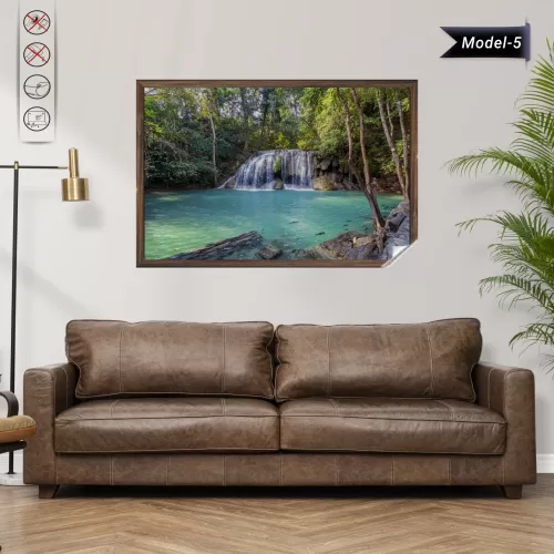 Statik Tutunma Özellikli Tablo - Poster Manzara (Model-5) 78 CM X 117 CM
