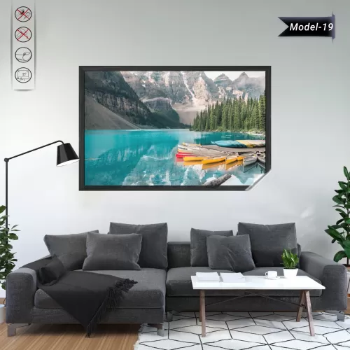Statik Tutunma Özellikli Tablo - Poster Manzara (Model-19) 78 CM X 117 CM