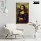 Mona Lisa Tablo - Poster Dünyaca Ünlü (Model- 5) 70 CM X 116 CM