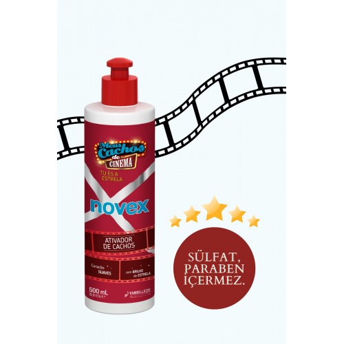 NOVEX MY CURLS MOVIE STAR Ekstra Parlaklık Veren Durulanmayan Saç Kremi 500g | Kıvırcık ve Dalgalı Saçlara Özel Elektriklenmeyi Önleyici ve Şekillendirici Bakım NOVEX MY CURLS MOVIE STAR Ekstra Parlaklık Veren Durulanmayan Saç Kremi 500g | Kıvırcık ve Dalgalı Saçlara Özel Elektriklenmeyi Önleyici ve Şekillendirici Bakım