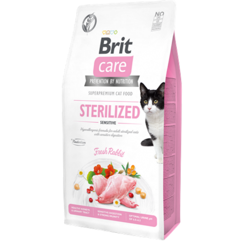 Brit Care Kısırlaştırılmış Hassas Kediler İçin, Tahılsız, Hipoalerjenik Taze Tavşan Etli Kuru Mama 2 kg Brit Care Kısırlaştırılmış Hassas Kediler İçin, Tahılsız, Hipoalerjenik Taze Tavşan Etli Kuru Mama 2 kg