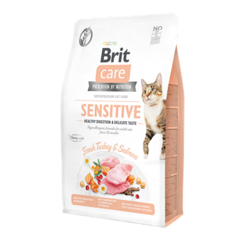 Brit Care Yetişkin Hassas Kediler İçin, Tahılsız, Hipoalerjenik, Taze Hindi Etli Ve Somonlu Kuru Mama 2 kg Brit Care Yetişkin Hassas Kediler İçin, Tahılsız, Hipoalerjenik, Taze Hindi Etli Ve Somonlu Kuru Mama 2 kg