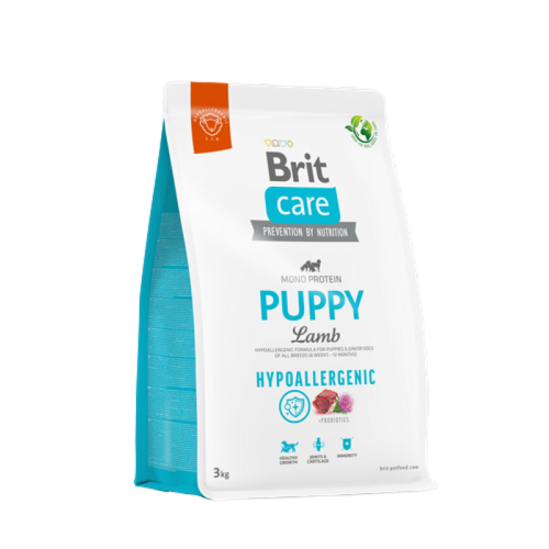 Brit Care Yavru Köpekler İçin Tek Proteinli, Hipoalerjenik, Kuzu Etli Kuru Mama 3 kg X 4 ADET