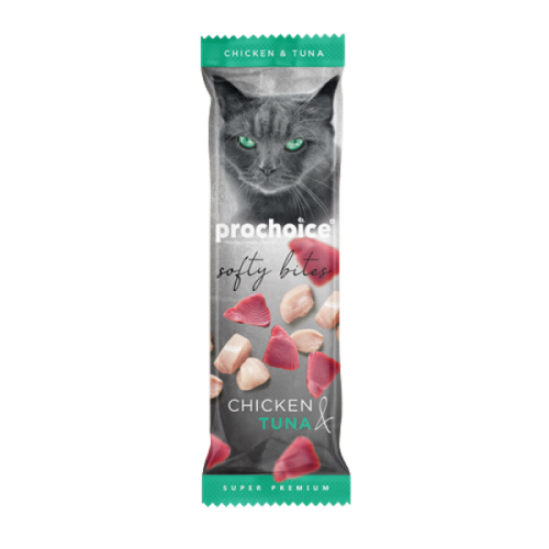 Prochoice Softy Bites Chicken & Tuna Kediler için Yumuşak Atıştırmalık 10 gr x 24 adet