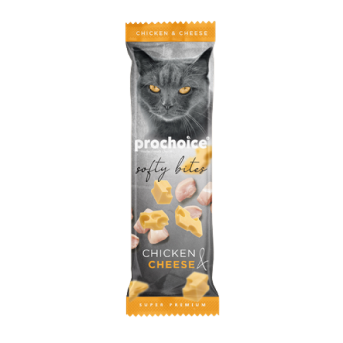 Prochoice Softy Bites Chicken & Cheese Kediler için Yumuşak Atıştırmalık 10 gr x 24 adet
