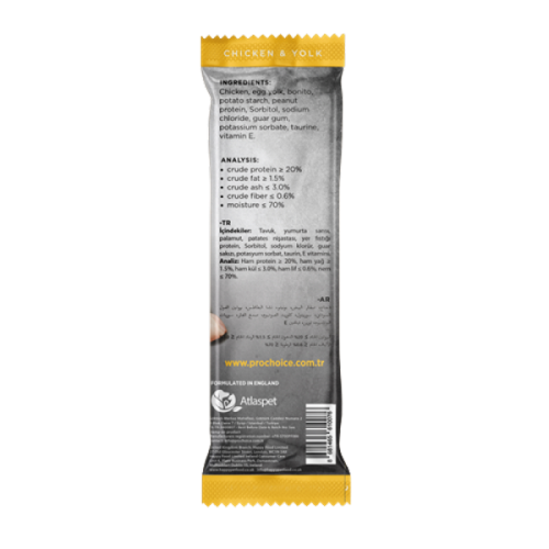 Prochoice Softy Bites Chicken & Yolk Kediler için Yumuşak Atıştırmalık 10 gr x 24 adet Prochoice Softy Bites Chicken & Yolk Kediler için Yumuşak Atıştırmalık 10 gr x 24 adet