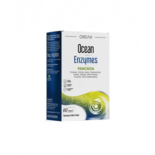 Ocean Enzymes Pacron 60 Kapsül | Vücut Fonksiyonlarını Desteklemeye ve Genel Sağlığı İyileştirmeye Yardımcı Sindirim Enzimleri İçeren Takviye Edici Gıda Ocean Enzymes Pacron 60 Kapsül | Vücut Fonksiyonlarını Desteklemeye ve Genel Sağlığı İyileştirmeye Yardımcı Sindirim Enzimleri İçeren Takviye Edici Gıda