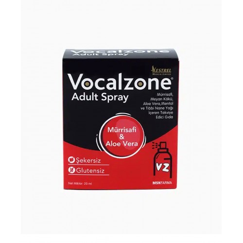Vocalzone Yetişkin Boğaz Spreyi | Boğazı Rahatlatmaya ve Ses Tellerini Korumaya Yardımcı Takviye Edici Gıda Vocalzone Yetişkin Boğaz Spreyi | Boğazı Rahatlatmaya ve Ses Tellerini Korumaya Yardımcı Takviye Edici Gıda
