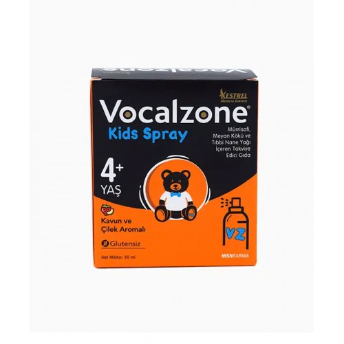 Vocalzone Çocuk Boğaz Spreyi | Boğaz Ağrısı ve Ses Kısıklığına Karşı Etkili Takviye Edici Gıda Vocalzone Çocuk Boğaz Spreyi | Boğaz Ağrısı ve Ses Kısıklığına Karşı Etkili Takviye Edici Gıda