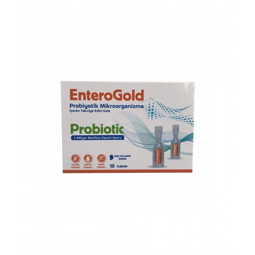 EnteroGold Probiotic 10 Flakon | Bağırsak Florasını Dengelemeye Yardımcı Probiyotik Takviye