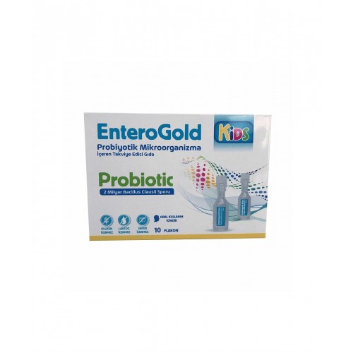 EnteroGold Kids Probiotic 10 Flakon | Çocuklara Özel Bağırsak Sağlığını Desteklemeye Yardımcı Probiyotik Takviye