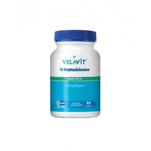 Velavit V-Nattokinase Takviye Edici Gıda 30 Kapsül | Kalp Sağlığını ve Vücudun Doğal Dengesini Korumaya Yardımcı Nattokinaz İçeren Takviye Edici Gıda Velavit V-Nattokinase Takviye Edici Gıda 30 Kapsül | Kalp Sağlığını ve Vücudun Doğal Dengesini Korumaya Yardımcı Nattokinaz İçeren Takviye Edici Gıda