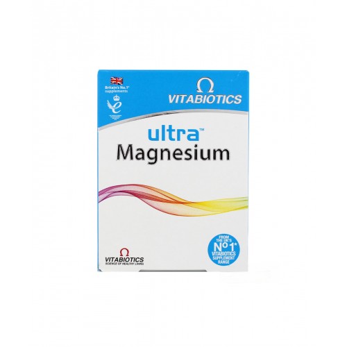 Vitabiotics Ultra Magnesium 60 Tablet | Vücudun Enerji Üretimini ve Kas Fonksiyonlarını Destekleyen Takviye Edici Gıda Vitabiotics Ultra Magnesium 60 Tablet | Vücudun Enerji Üretimini ve Kas Fonksiyonlarını Destekleyen Takviye Edici Gıda