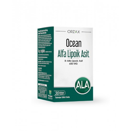 Ocean Alfa Lipoik Asit 600 mg 30 Kapsül | Genel Sağlığı Desteklemeye ve Enerji Seviyelerinizi Artırmaya Yardımcı Takviye Edici Gıda Ocean Alfa Lipoik Asit 600 mg 30 Kapsül | Genel Sağlığı Desteklemeye ve Enerji Seviyelerinizi Artırmaya Yardımcı Takviye Edici Gıda