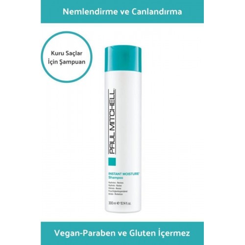 PAUL MITCHELL Instant Moisture Şampuan 300 Ml | Kuru ve Mat Saçlara Özel Nemlendirici Bakım Şampuanı PAUL MITCHELL Instant Moisture Şampuan 300 Ml | Kuru ve Mat Saçlara Özel Nemlendirici Bakım Şampuanı