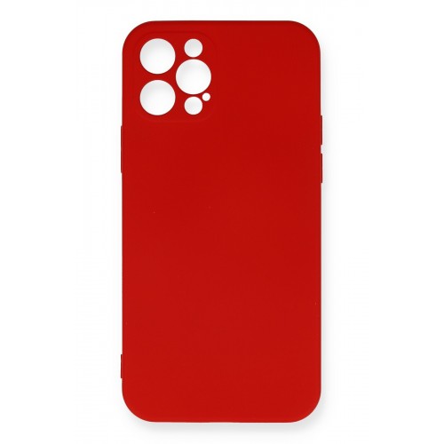 Newface iPhone 12 Pro Kılıf Nano içi Kadife Silikon - Kırmızı Newface iPhone 12 Pro Kılıf Nano içi Kadife Silikon - Kırmızı