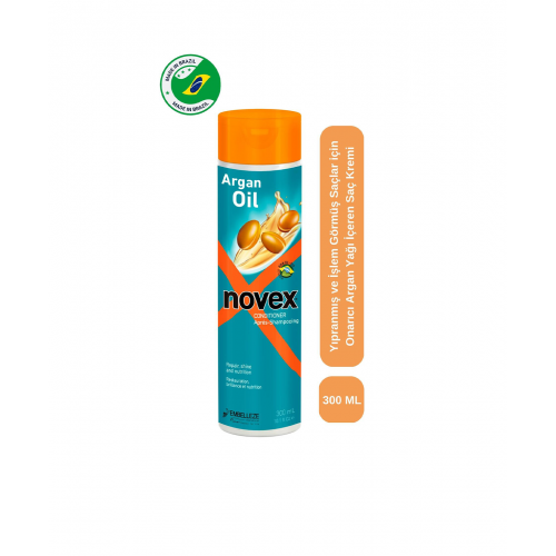 Novex Argan Oil - Yıpranmış ve İşlem Görmüş Saçlar için Saç Kremi 300ml Novex Argan Oil - Yıpranmış ve İşlem Görmüş Saçlar için Saç Kremi 300ml