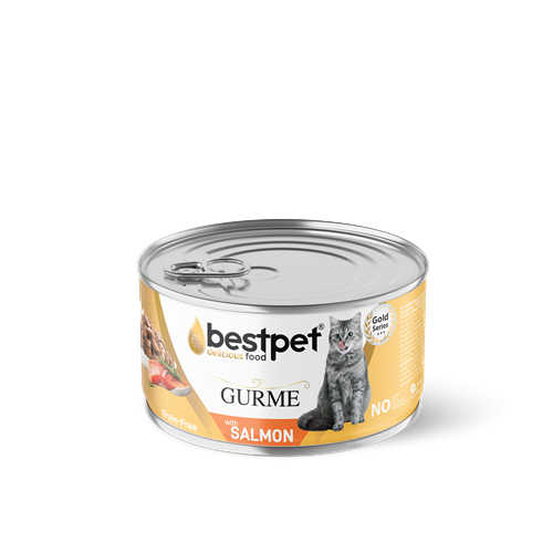Bestpet Yetişkin Kediler İçin Tahılsız, Jöle İçinde Somon Balıklı Yaş Mama 85 gr X 24 ADET Bestpet Yetişkin Kediler İçin Tahılsız, Jöle İçinde Somon Balıklı Yaş Mama 85 gr X 24 ADET