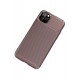 Newface iPhone 11 Pro Kılıf Focus Karbon Silikon - Kahverengi Newface iPhone 11 Pro Kılıf Focus Karbon Silikon - Kahverengi