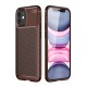 Newface iPhone 12 Mini Kılıf Focus Karbon Silikon - Kahverengi Newface iPhone 12 Mini Kılıf Focus Karbon Silikon - Kahverengi