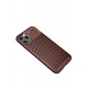 Newface iPhone 12 Pro Max Kılıf Focus Karbon Silikon - Kahverengi Newface iPhone 12 Pro Max Kılıf Focus Karbon Silikon - Kahverengi