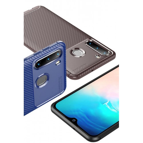 Newface Samsung Galaxy A21 Kılıf Focus Karbon Silikon - Siyah Newface Samsung Galaxy A21 Kılıf Focus Karbon Silikon - Siyah